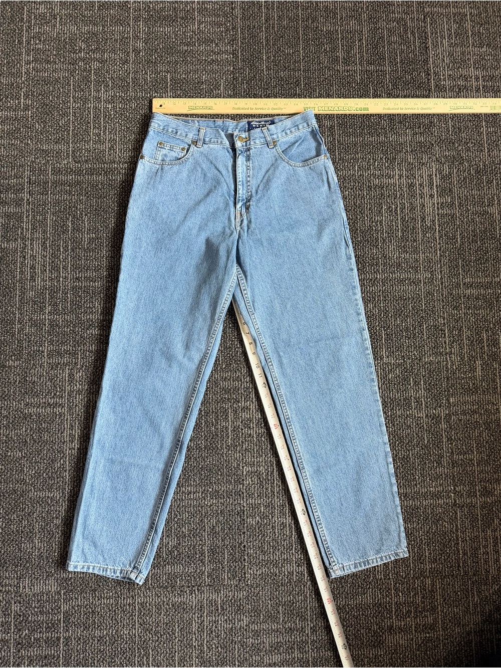 Vintage Eddie Bauer Light Wash Tapered High Rise Jeans NWT Size 14 NWT